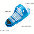 Miniatyrbillede 5 af 5: 1 stk. Fod Spa Deluxe - Peeling Fodscrub Massager med Sugkopper, Død Hudfjerner & Brusebundrenser