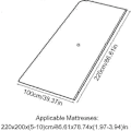 Miniatyrbillede 2 af 5: Store vakuumpakker til madrasser, tøj, 220 x 100 cm vakuumforseglet madraspose, opbevaringspose til flytning/opbevaring af skummadrasser (C)