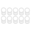 Miniatyrbillede 1 af 5: 10 stk. Knap Silikone Ring Sut Holder Mannequin Adapter Transparent (C)