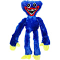 Miniatyrbilde 1 av 2: 1 stk. Huggy Wuggy plysj Poppy Playtime realistisk pølsemonster, Monster Horror plysjdukke (15,75 tommer, blå)