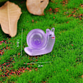 Miniatyrbillede 1 af 5: 120 stk. Lysende Mini Harpiks Snegle Mini Dyr Gløder i Mørket Lille Snegl til Hjem Mini Fehave Akvarium Dekoration