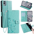 Miniatyrbilde 1 av 5: Etui til Nokia X30 5G med håndstropp, lommebok, klaff, PU-lær, sommerfugl og blomstermønster Multicolor Style D