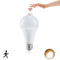 Miniatyrbillede 1 af 5: E27 Smart Sensor Natlys Pære Smart PIR Bevægelsessensor Lampe Til Trappe Toilet Veranda Garage Balkon Badeværelse[C] 9W Warm Light