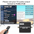 Miniatyrbild 5 av 5: Digital till Analog Ljudkonverterare 192KHz DAC, Optisk & Koaxial till Analog Stereo L/R RCA +3.2Ft Optisk Black