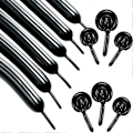 Miniatyrbillede 1 af 5: 50 Stykker 260 Lange Twist Balloner DIY Lange Balloner Modellering Balloner Multi-farve til Julefødselsdagsfest Dekoration (Sort) - - (C)