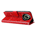 Miniatyrbilde 4 av 5: Lærveske med solsikke-trykk, beskyttende deksel med stativ for Realme 11 Pro 5G/11 Pro+ 5G Multicolor, Red Style B