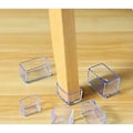 Miniatyrbild 5 av 5: 16-pack rektangulära silikongolvskydd för stolsben - 20 x 30 mm H (C)