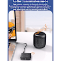 Miniatyrbillede 3 af 5: 2 I 1 Bluetooth 5.3 Lydtransmitter Modtager 3,5 mm AUX U-Disk HiFi Stereo Musik Trådløs Lydadapter Til PC TV Bilhøjttaler