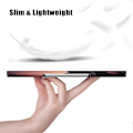 Miniatyrbild 5 av 5: Fodral för Lenovo Tab Plus 11,5 tum TB351FU, Mönstrat Tabletfodral i Läder med Håligheter för Värmeavledning Nightfall
