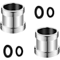 Miniatyrbillede 1 af 5: Hanekranadaptere 22/24 mm Han til Han, 22 mm Han til Han NPT-gevind, Velegnet til Køkkenlufter Vandfilter