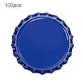 Miniatyrbild 1 av 4: 100 st Flaskkorkar Robust Konstruktion Anti-deformering Tennplåt Mini Öl Drycker Korkar För Hem[C] Dark Blue