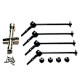 Pikkukuva 1 / 5: 4 kpl Metalliset Vetoakselit ja Pyöränmutterit Wltoys 144001 144010 124007 124016 124019 124018 RC-autolle