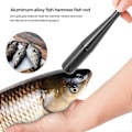 Miniatyrbild 2 av 5: Bärbar Fiskeklubba i Aluminiumlegering, Metall Fiskeklubba med Tungt Huvud, EVA-Grepp, Fiskeutrustning