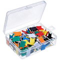 Miniatyrbilde 1 av 5: 100 stk. fargede flagg-trykknåler reisekartnåler markeringsnåler, 7 assorterte farger kartstift plastikkhode med stålspiss (C)