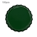 Miniatyrbild 4 av 4: 100 st Flaskkorkar Robust Konstruktion Anti-deformering Tennplåt Mini Öl Drycker Korkar För Hem[C] Black