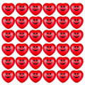 Miniatyrbillede 1 af 5: 36 stk. Valentinsdag Hjerte Stressbolde Formet Stressbolde Hjerte Smil Stressbolde til Fest
