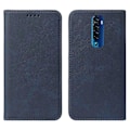 Miniatyrbillede 2 af 5: Magnetisk Lukning Læder Telefon Case til OPPO Reno2 Blue