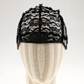 Miniatyrbilde 3 av 5: 3x Parykk Lag Base Indre Hette Justerbar Pustende Vev Lace Net Svart (C)