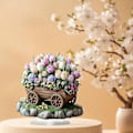 Miniatyrbild 4 av 4: 2D Blomstervagnsdekoration Platt Skrivbordsdekoration för Bokhylla Studiebord (C)