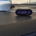 Miniatyrbild 4 av 5: Bilklocka 12-timmars LCD-bakgrundsbelyst digital display Hållbar Bärbar Mini Universal Elektronisk Bilklocka Tidur Glysande termometer C[C]