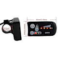 Miniatyrbillede 1 af 5: Elektrisk cykel 36v48v S800 Led Lcd Måler Kontrolpanel Display Til Ebike Controller 5 Pins Vandtæt