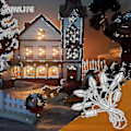 Miniatyrbild 5 av 5: 5 Bas C7 Stränglampor Julbybelysningstillbehörssladd Med 5 LED-lampor