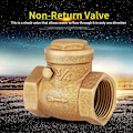 Miniatyrbild 3 av 5: Backventil, Svängbackventil Dn20 232psi 3/4 Honad Mässing Vattenbackventil Envägsgänga Backventil för att Förhindra Vattenåterflöde