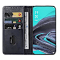 Miniatyrbillede 3 af 5: Magnetisk Lukning Læder Telefon Case til OPPO Reno2 Blue