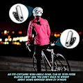 Miniatyrbilde 2 av 5: 2 stk USB-oppladbare LED-sykkellys Baklys Sterkt 4 Moduser Vanntette Sykkelbaklys