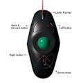 Miniatyrbilde 2 av 5: Trådløs USB Trackball Mus - Tommelkontroll, Bærbar, Fingerstyrt