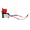 Miniatyrbild 1 av 5: Svart Justerbar CW/CCW Elektrisk Borrmaskin Avtryckare Strömbrytare 7.2V-24V DC Strömbrytare I6(FCC)