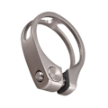 Miniatyrbillede 4 af 5: Titanium Legering Saddelpindsklemme 31,8mm Cykel Saddelrørsklemme Hulrørsklemme til 27,2mm Rør