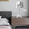 Miniatyrbillede 2 af 3: Kartell Bourgie-led Akryl Bordlampe E14, Lungs Design, Dekorativ Belysning Af Nik, Ideel Til Kontor, Studio, Stue, Soveværelse Eller Bar