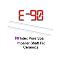 Miniatyrbillede 2 af 5: 2 stk. keramisk aksel til Intex Pure Spa Whirlpool Impeller Pumpe Reparation E90 Fejl Aksel (2 stk. keramisk aksel med 4 gummikapper) (HYYC)