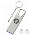Miniatyrbild 1 av 5: 128/256/512GB/1TB/2TB USB-minne, Vattentät, Stor Kapacitet, Metall, Hög Hastighet, USB 3.0, Flash Stick för Dator Silver 1TB