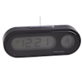 Miniatyrbild 1 av 5: Bilklocka 12-timmars LCD-bakgrundsbelyst digital display Hållbar Bärbar Mini Universal Elektronisk Bilklocka Tidur Glysande termometer C[C]