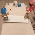 Miniatyrbilde 4 av 5: 60 Ballong Bambusmann Trerobottspill To Rask Ballongkamp