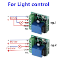 Miniatyrbild 2 av 5: Trådlös fjärrkontrollbrytare för DC 12V-modul Universal RF A/B-sändare Ke