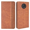 Miniatyrbillede 1 af 5: Retro Tekstureret Overflade Til Nokia G50 Telefon Læderetui Stødsikkert Læder Telefonpung Stativ Cover