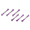 Miniatyrbilde 5 av 5: Justerbar Servo Koblingsstang Styrestang for 1/12 1/10 RC Bil Lilla (C)