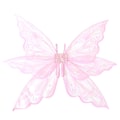 Miniatyrbilde 1 av 5: Fe-vinger for jenter og kvinner, sommerfuglvinger for voksne, glitrende engelvinger for Halloween-kostyme, utkledning og festfavoritt Pink