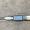 Miniatyrbillede 3 af 5: 8-polet Lightning Hun til USB 3.0 Hun Konverteringsadapter til USB-kabel USB-disk Kortlæser USB-lampe Fan Mere
