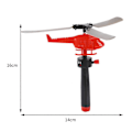 Miniatyrbild 5 av 5: 8-pack Dragsnöre Helikopter Leksak Inomhus Utomhus Trädgård Gräsmatta Färgglad Mini Helikopter Flygplan Leksak Småbarn Pojkar Flickor Present 8pcs
