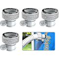 Miniatyrbild 1 av 5: Pool Adapter, Set med 4 Pump Adaptrar, Pool Slangadapter, Slangadapter B för Poolfiltreringssystem (grå)[C]
