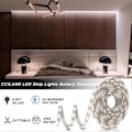 Miniatyrbild 3 av 5: 3m Batteridrivna LED-slingor med Fjärrkontroll, LED-slingor Vattentäta, 8 Lägen, Dimbar, Timer, Självhäftande (Kallvitt) (C)