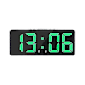 Miniatyrbild 1 av 5: Smart Stor Digital Väggklocka Appkontroll Tid/datum/&ljud Aktivera & Steglös Ljusstyrka & Volym Alarm Med Snooze Funktion Yw[C] Green