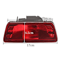 Miniatyrbild 5 av 5: Bakre Stötfångarlampa för Nissan Xtrail X-trail T32 Rogue 2014-2015 2016 Reflektor Abs Bakre Broms Dimljus Biltillbehör