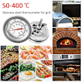 Miniatyrbild 2 av 5: 2 st Grilltermometer för Kolgrill, Trä-Rökare, Termometer för Grill, Temperaturmätare, Fahrenheit/ 50~400