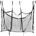 Miniatyrbilde 4 av 5: Oppbevaringsnett for bassengflytere, plassbesparende oppbevaringspose for basseng, sammenleggbar nettpose for basseng, hengende oppbevaringspose for basseng, for oppbevaring i hagen 145x85cm