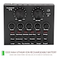 Miniatyrbild 5 av 5: V8 Ljudkort Audio Set Interface Extern USB Live Mikrofon Ljudkort Bluetooth-funktion för Co